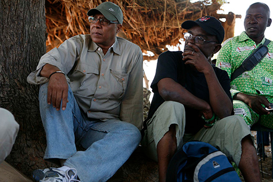 Delgado (réalisateur sénégalais) et Do Kokou (réalisateur et photographe du Togo)